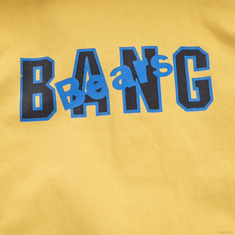 Áo khoác có dây khóa kéo họa tiết chữ thời trang Hàn dành cho bé