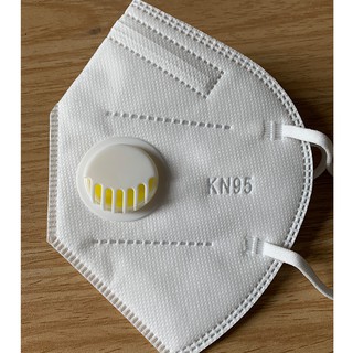 Khẩu Trang KN95 kháng khuẩn, có van thở, chống bụi mịn PM2.5, kẹp mũi kim loại