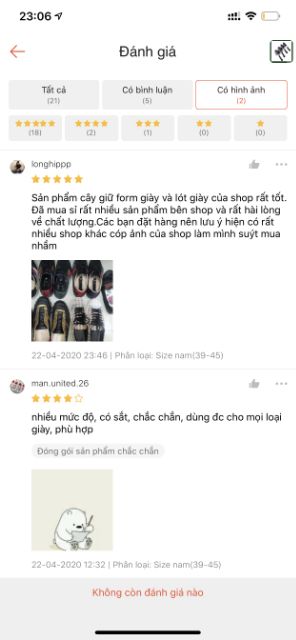 1 Cặp cây giữ form giày shoetree chất liệu plastic có phần điều chỉnh size nam nữ (Hàng cao cấp) TSMINI