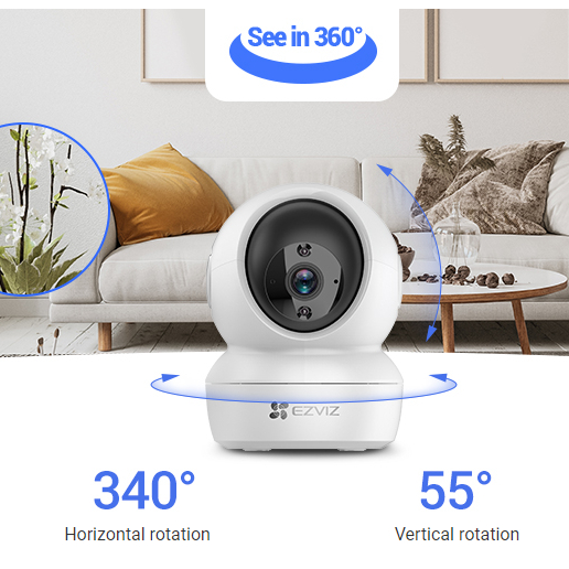 Camera Wifi Ezviz H6C 2K+ (mẫu mới 2023 thay C6N 4mp)