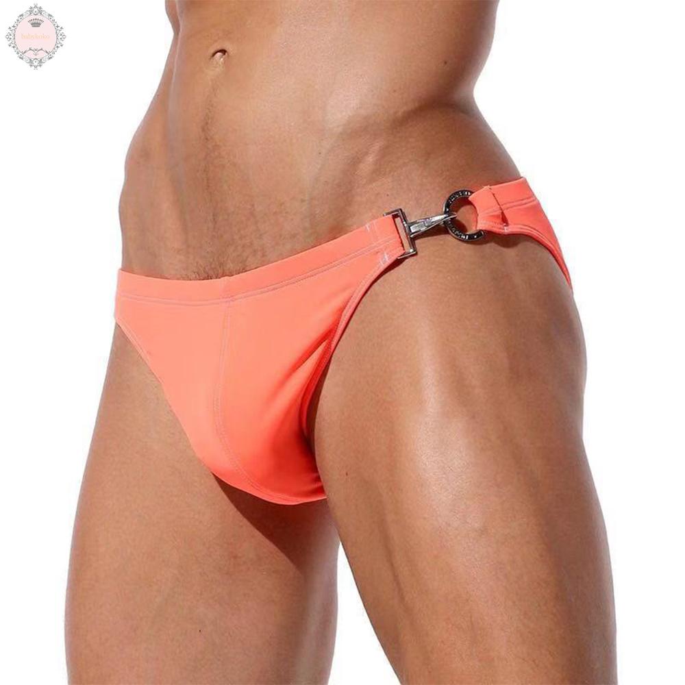 Quần Bơi Màu Đen Bằng Kim Loại Chất Lượng Cao Cho Nam