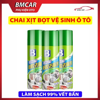 Chai xịt bọt vệ sinh BOTNY tẩy keo, vết ố làm sạch bề mặt ô tô siêu sạch, nhanh chóng