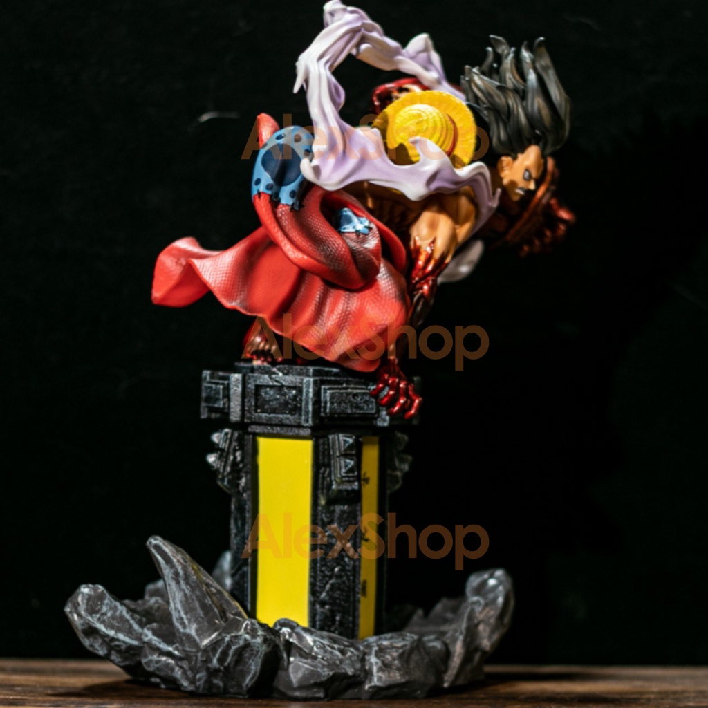 XÃ KHO  [31cm] Luffy Gear 4 Mô Hình Nhân Vật Làm Bằng Tay OnePiece