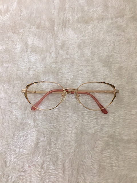 Gọng kính hàng bãi mạ si vàng cao cấp của ý