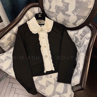 Áo cổ viền bèo ( ảnh thật )
