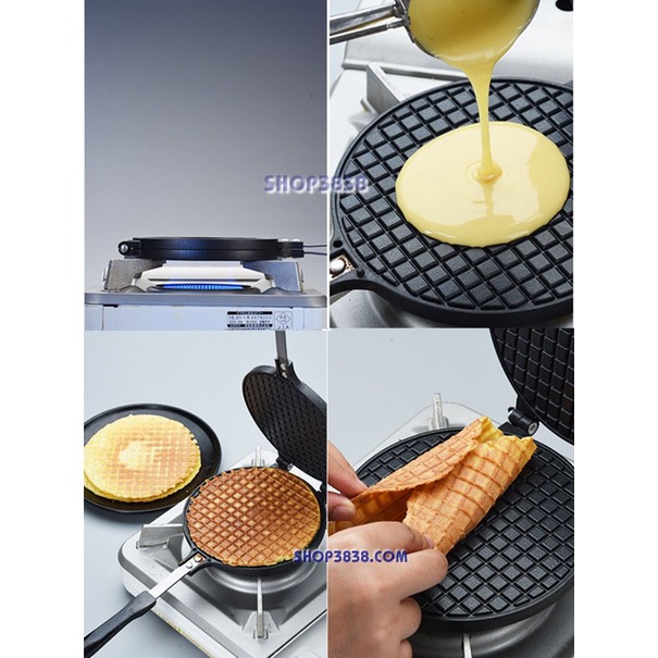 Khuôn Làm Bánh Kẹp Cuốn Nướng Chống Dính Hàng VNCLC