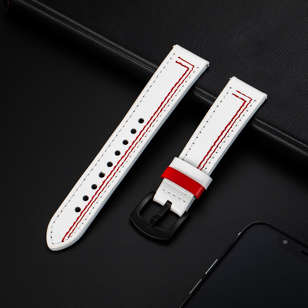 AMAZFIT HUAWEI Dây Đeo Bằng Da Thật 2021 Cho Đồng Hồ Samsung Galaxy Active 2