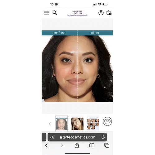 Có bill🇺🇸 Kem nền mỏng nhẹ chống nắng Tarte Rain Forest Of The Sea SPF15 water foundation 27s