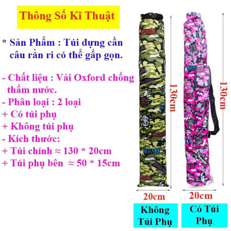 Túi đựng cần dàn zi có thể gấp gọn 1m3 đồ câu FISHING_HD