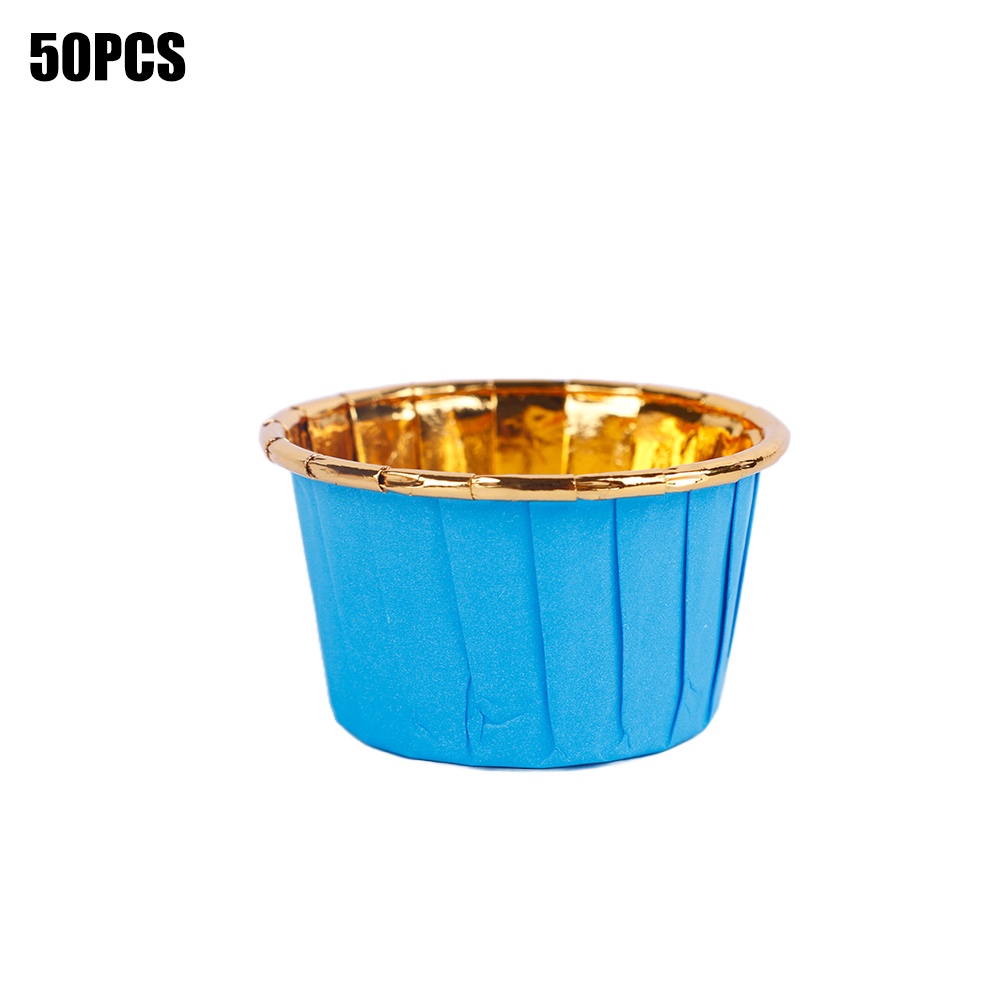 Set 50 Cốc Giấy Lá Nhôm Làm Bánh Cupcake/ Muffin