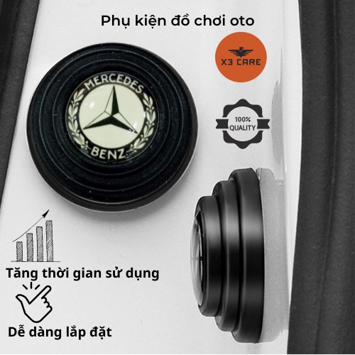 Đệm giảm chấn ô tô - Nút giảm lực đóng cửa xe ô tô - Miếng dán chống xốc - Đầy đủ logo các hãng