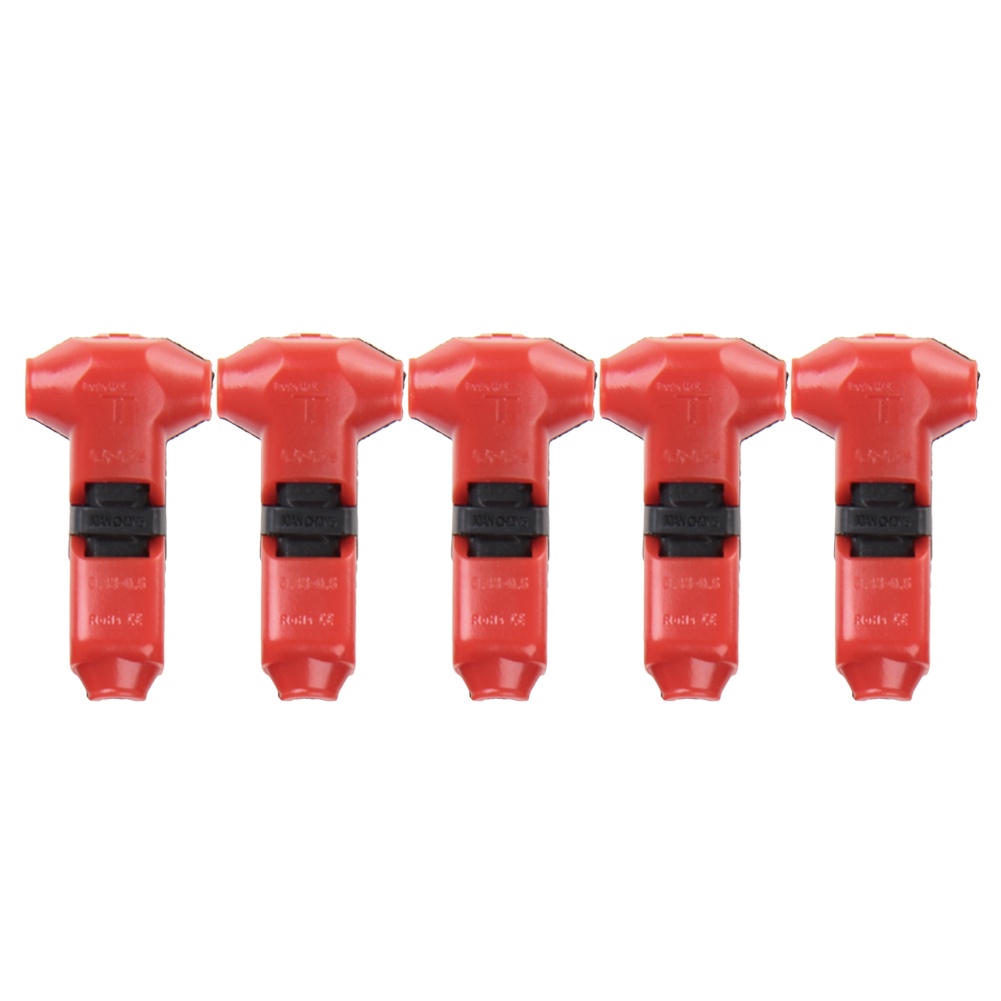 Set 5 Đầu Nối Dây Điện Nhanh Chữ T 18-24AWG 300V 10A Chuyên Dụng