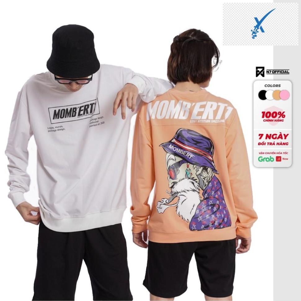 Áo Thun Dài Tay Oversize N7 Unisex Nỉ Nam Nữ Basic Sweater Form Rộng ROSHI