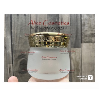 Hũ thủy tinh mờ nắp viền hoa văn 120g