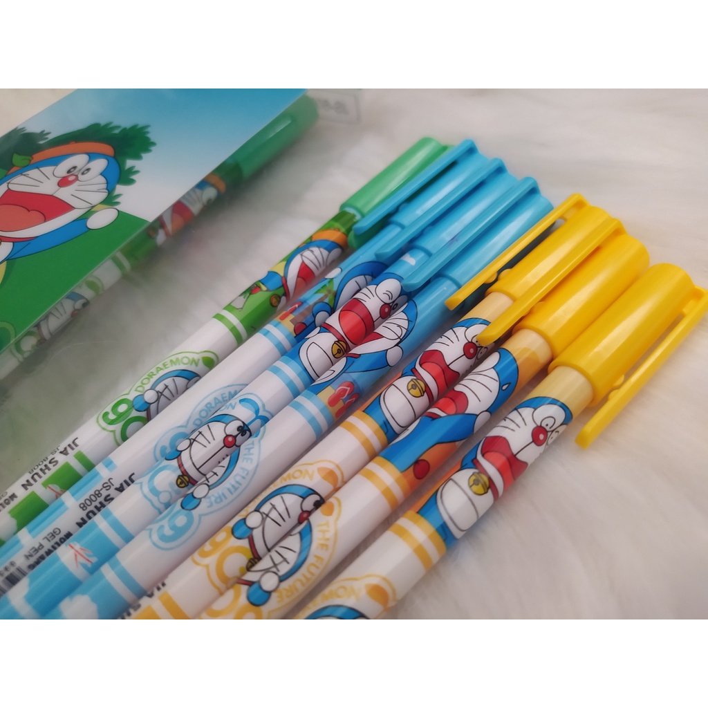 Bút tím gôm ( xóa ) được Doremon ( 12 cây/ Hộp )( bút gel tẩy xóa dễ dàng )