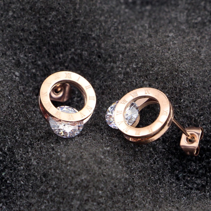 Đôi Khuyên Tai Trang Trí Hoa Và Chữ Cái Đính Ngọc Trai Thời Trang Cho Nữ