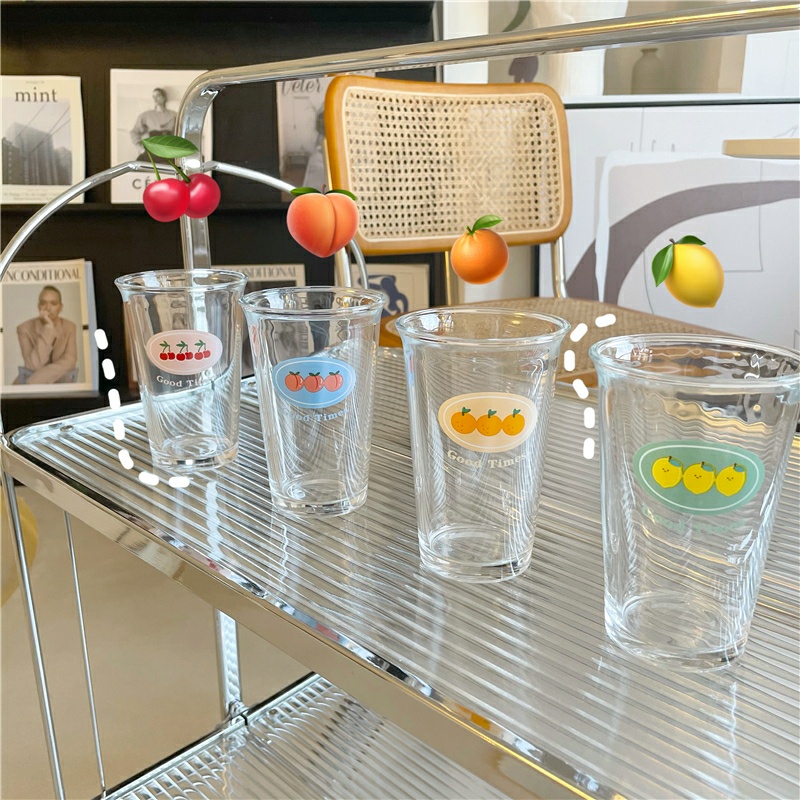 Ly, Cốc Thủy Tinh Rộng Vành Loe Good Times Fruit (k kèm ống hút)