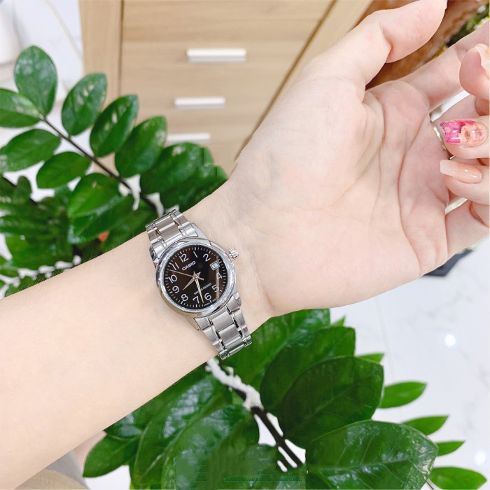 Đồng hồ nữ dây kim loại chính hãng Casio Anh Khuê LTP-V002