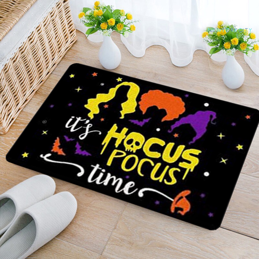 Thảm Chùi Chân Chống Trượt In Họa Tiết Halloween Bảo Vệ Cho Bé