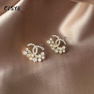 Bông tai hình giọt nước đính đá sang trọng