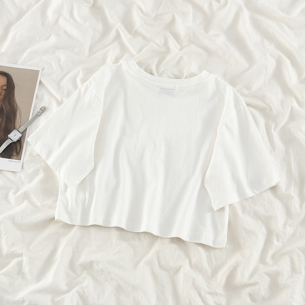 Set Áo Thun Ngắn Tay Đầm Yếm Họa Tiết Hoa Xinh Xắn Dành Cho Nữ （Buy separately） | BigBuy360 - bigbuy360.vn