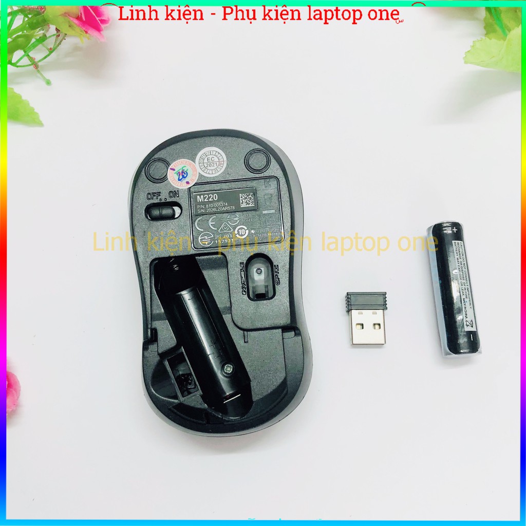 Chuột không dây  Logitech m220 loại tốt không tiếng ồn (giảm đến 90%), hàng chính hãng ( bảo hành 6 tháng )