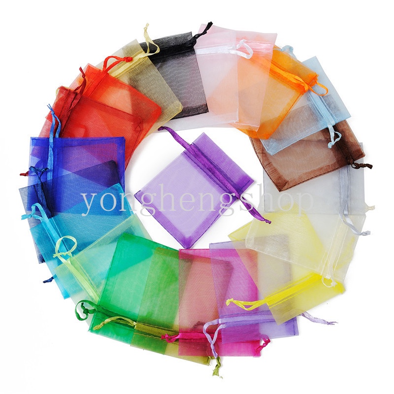 Set 25 Túi Lưới Rút Dây Đựng Quà Tặng Đa Năng