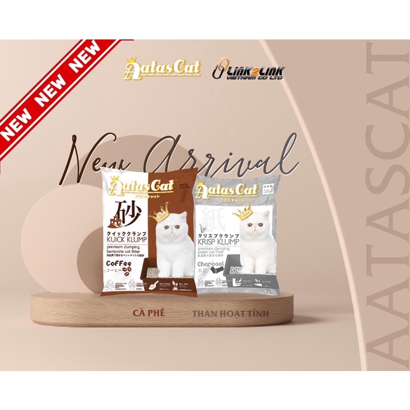 Cát Đất Sét AATAS CAT 10L _ Premium Clumping Bentonite Cat Litter