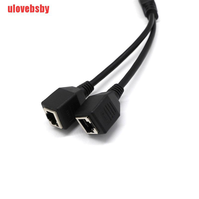 Đầu Nối Dây Cáp Mạng Rj45 1 Male Sang 2 Female