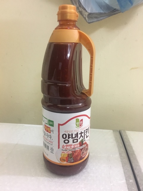 [KoreanMart] Nước sốt gà chiên vị cay(không cay) chungwoo 440g