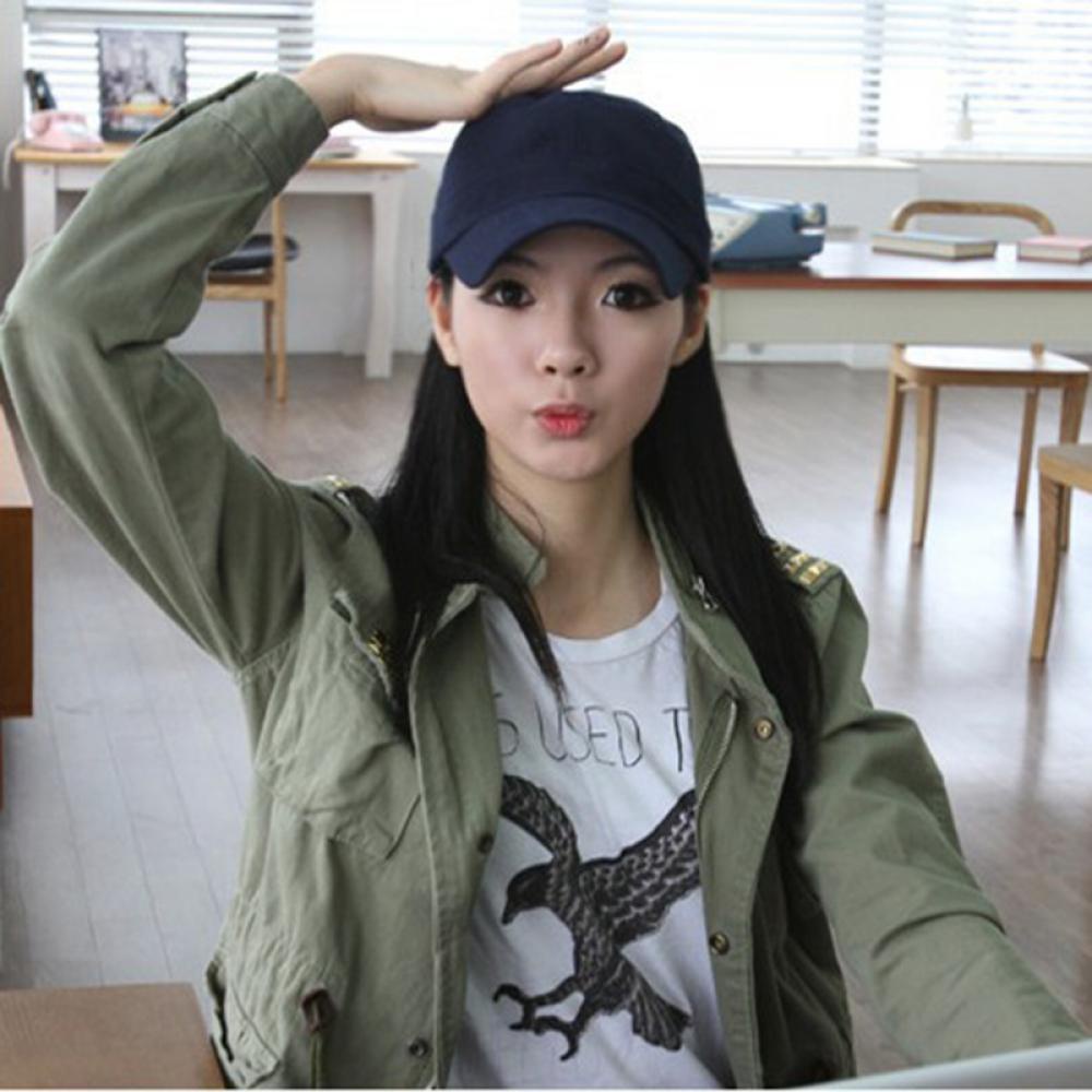 Bebetterm 1Pc Plain Cap Classic Style Cadet Outdoor Cotton Vintage Adjustable Army Hat