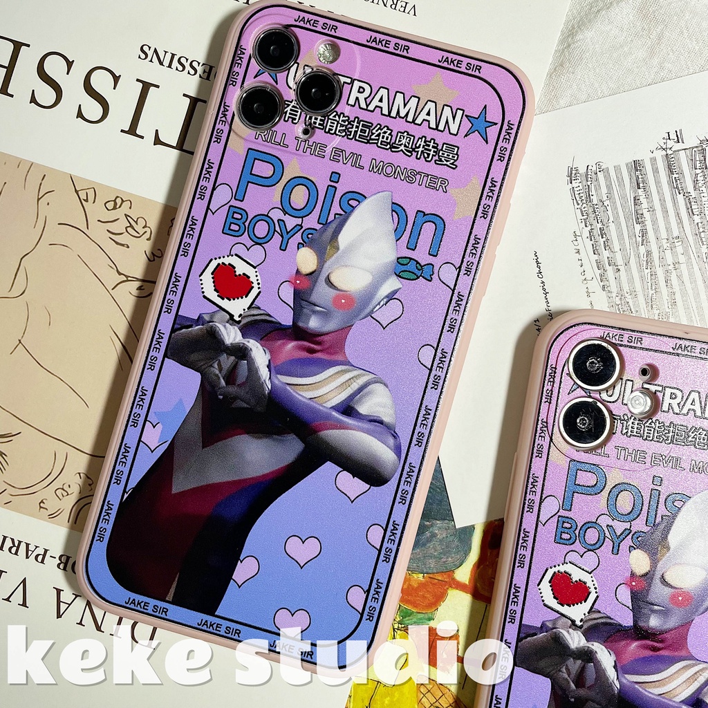 Ốp điện thoại in hình siêu nhân điện quang cho iPhone 13/12/11 promax XS/XR/6S/7 plus/8 plus