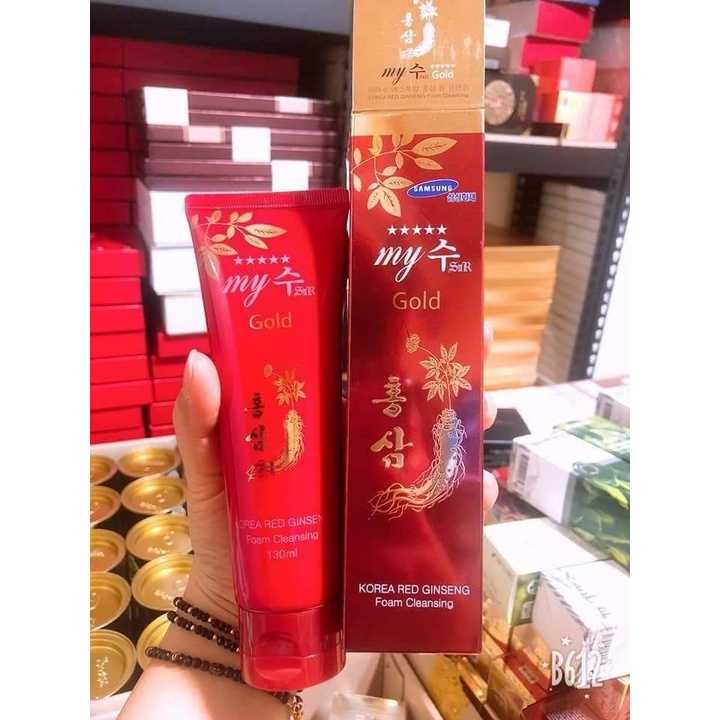 Sữa Rửa Mặt Hồng Sâm Đỏ My Gold 130ml
