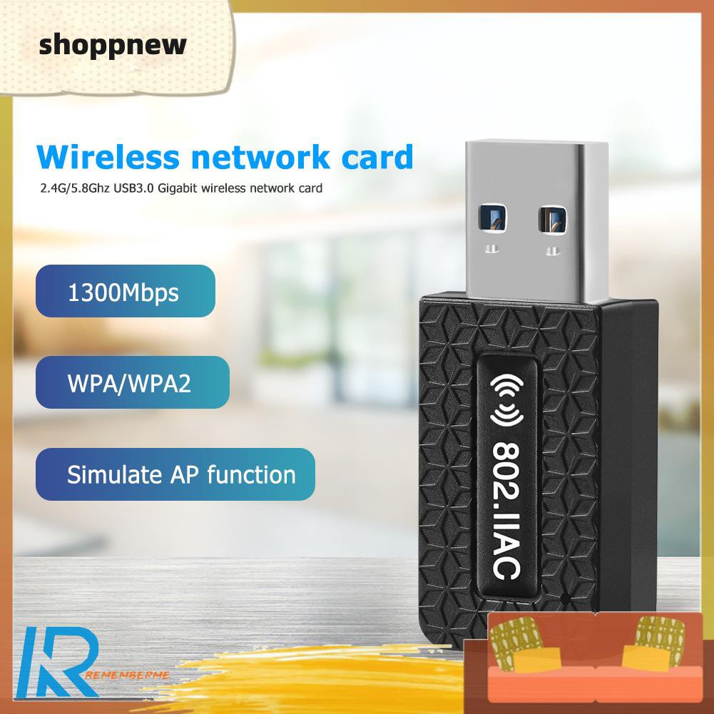 Usb 3.0 Wifi Dongle 1300m 2.4 + 5.8g | BigBuy360 - bigbuy360.vn