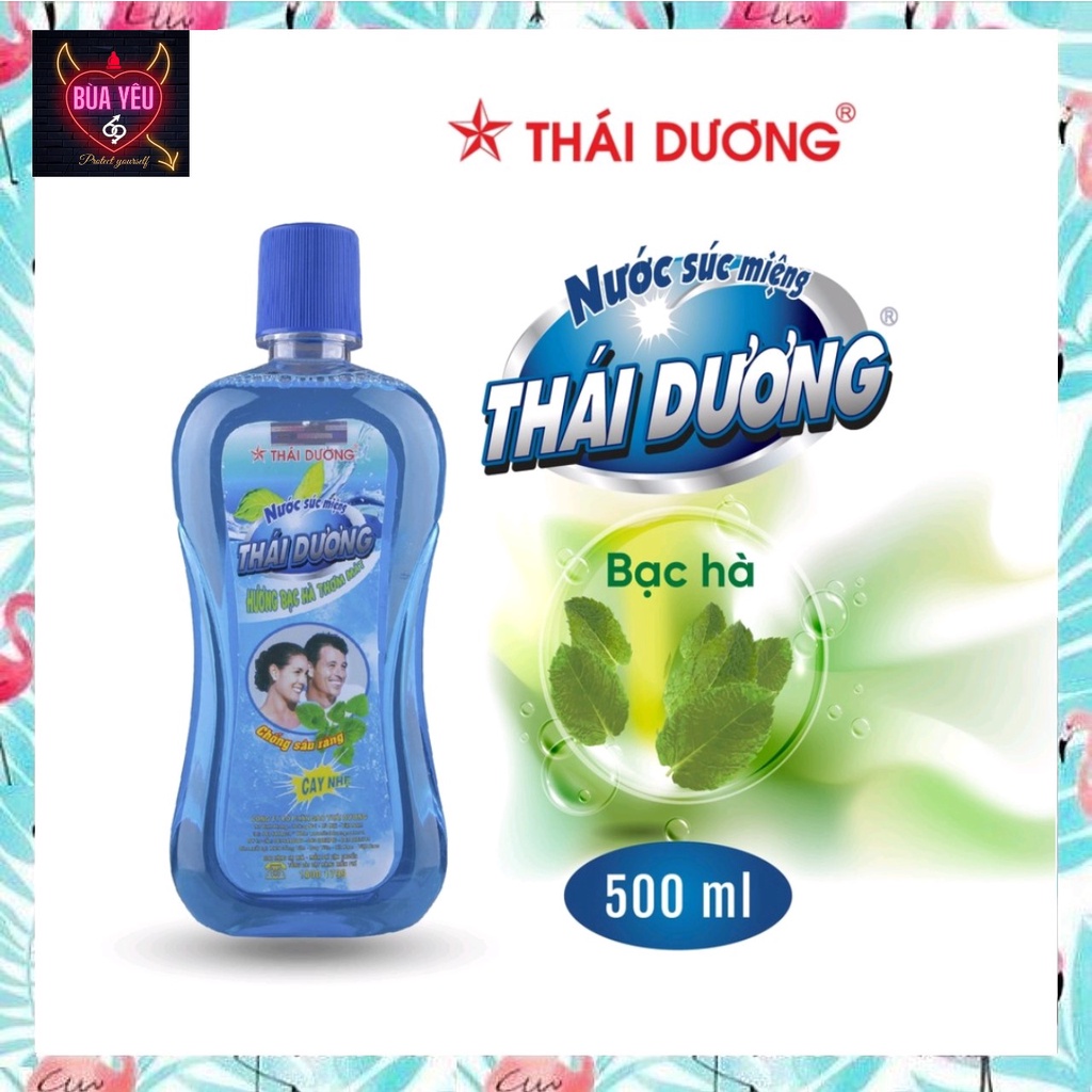 Nước súc miệng Bạc hà Thái Dương 500ml