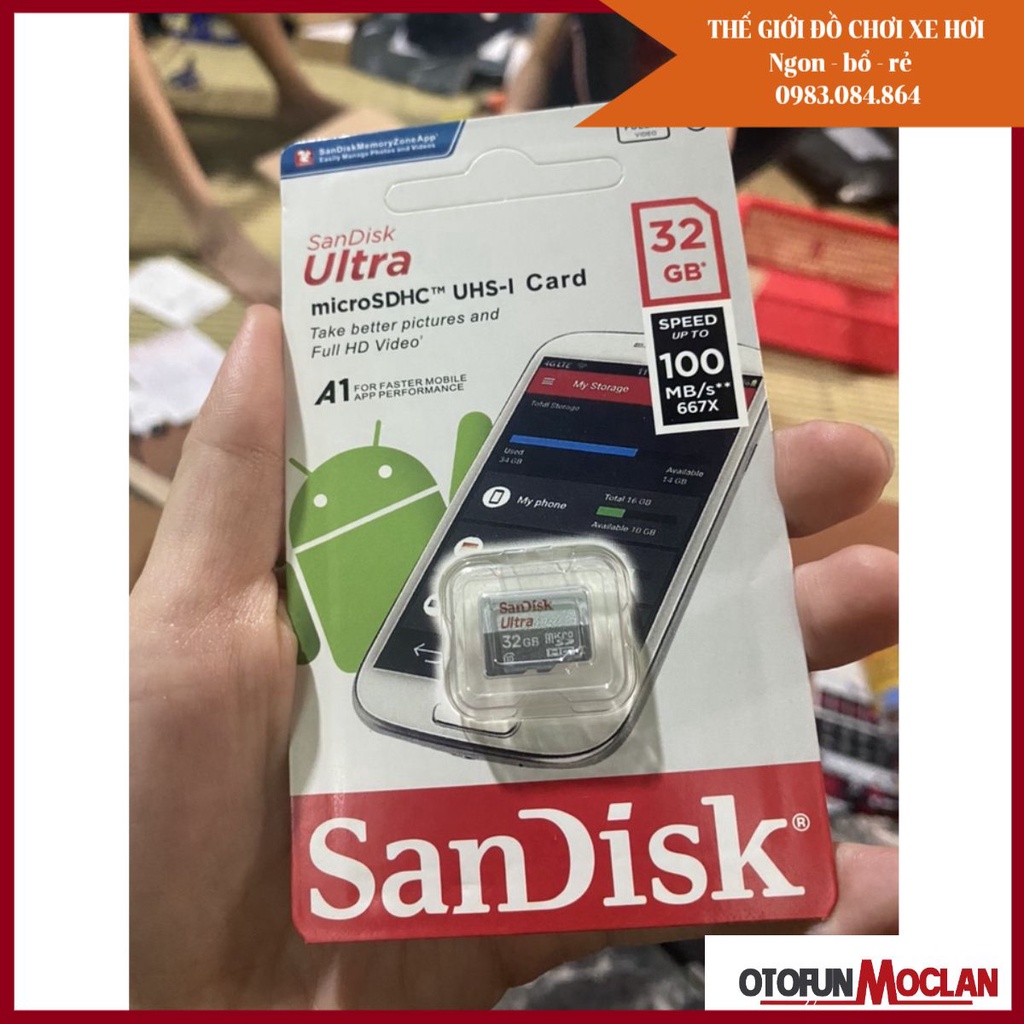 Thẻ nhớ MicroSD 32Gb Chuyên dụng cho camera - sandick