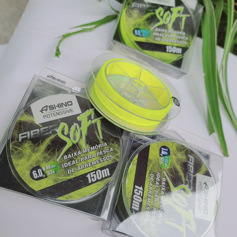 Cước câu cá siêu bền ASHiNO Fiber Soft