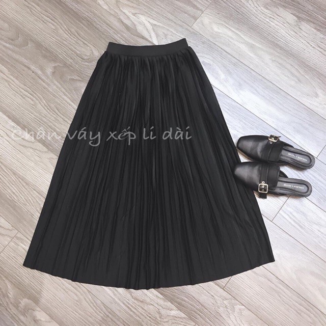 Chân váy dài xếp ly công sở sang trọng lịch sự hàng quảng châu cao cấp - CV308 | BigBuy360 - bigbuy360.vn