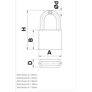 Khoá treo đồng bấm Việt tiệp 01601