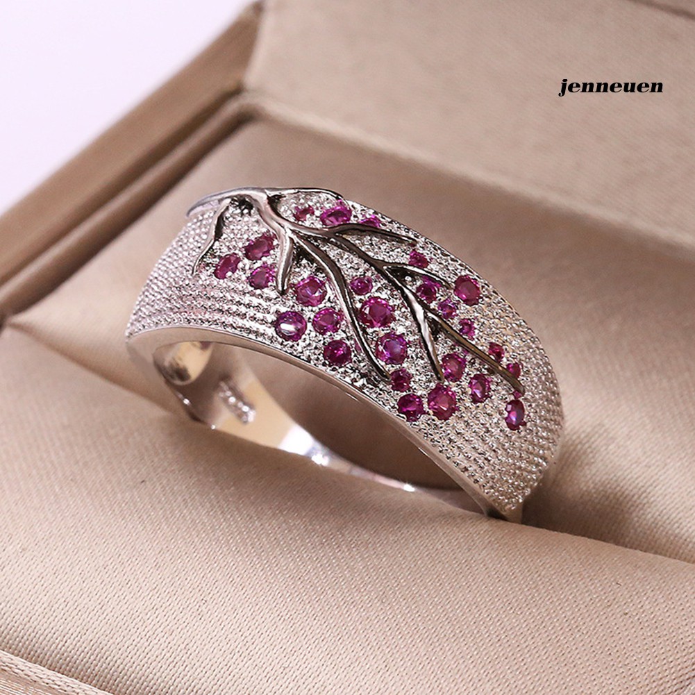 Nhẫn hợp kim đính đá nhân tạo thời trang cho nữ