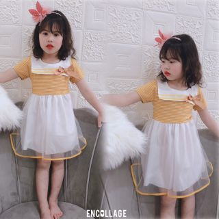 Váy Công Chúa Phối Ren Lưới
