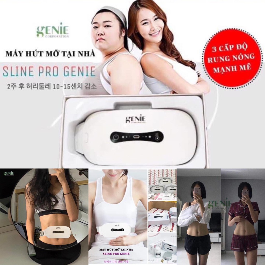 MÁY MASSAGE BỤNG HÚT MỠ TẠI NHÀ SLINE PRO GENIE