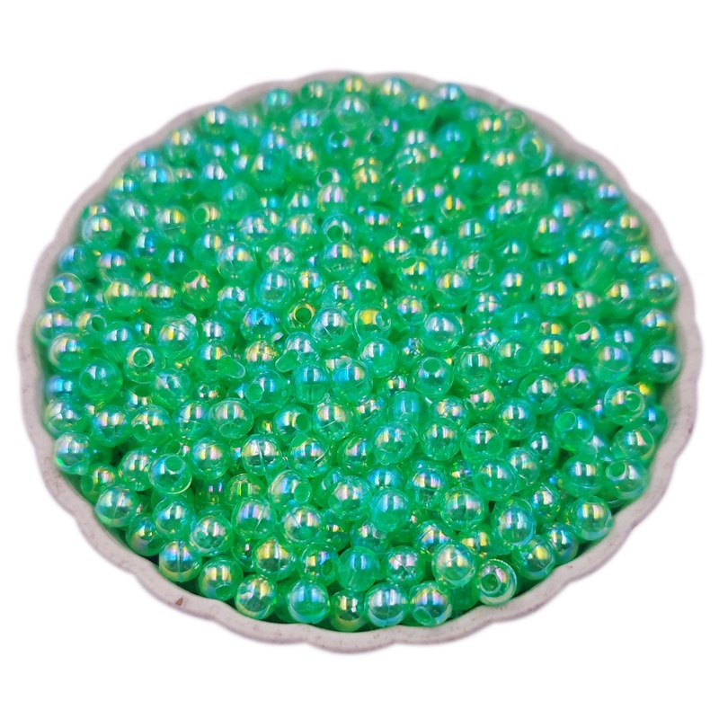 Bộ 40-200 Hạt Nhựa Acrylic Trong Suốt Kích Thước 40-200 Hạt Tròn Dùng Làm Trang Sức Thủ Công 4 6 8mm