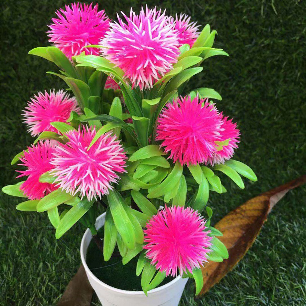 Chậu Hoa Nhân Tạo Để Bàn Trang Trí Bắt Mắt Tiện Dụng