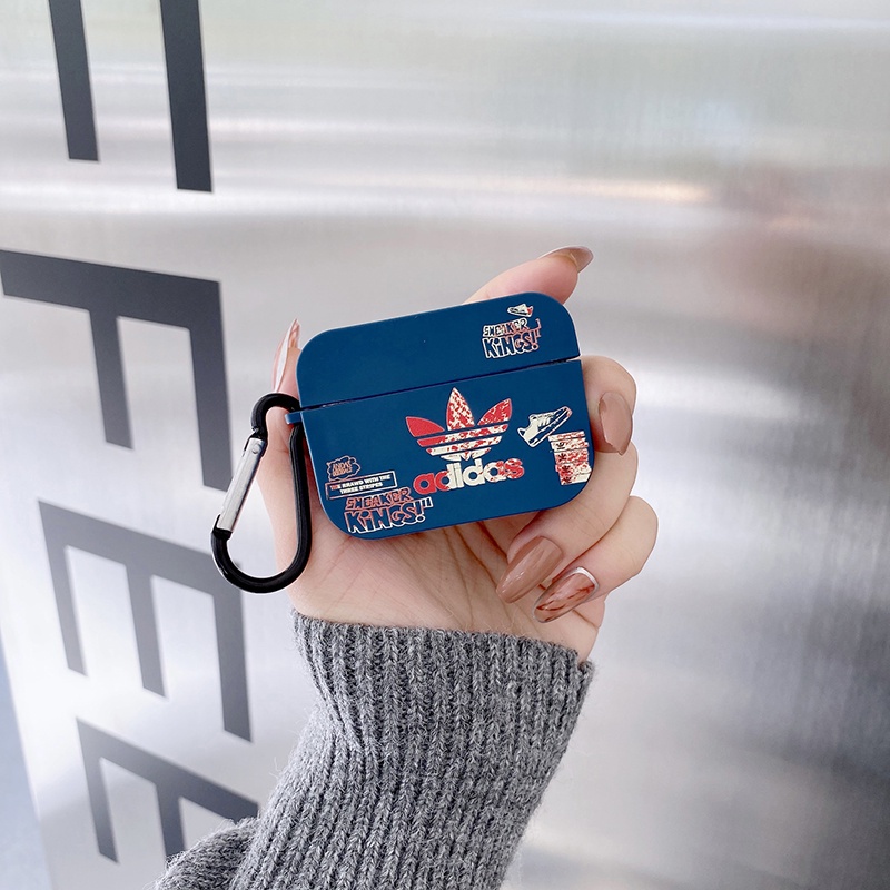 Vỏ Bảo Vệ Hộp Sạc Tai Nghe bluetooth airpods 1 / 2 / 3nd airpods pro2 Bằng tpu In Logo adidas Thời Trang