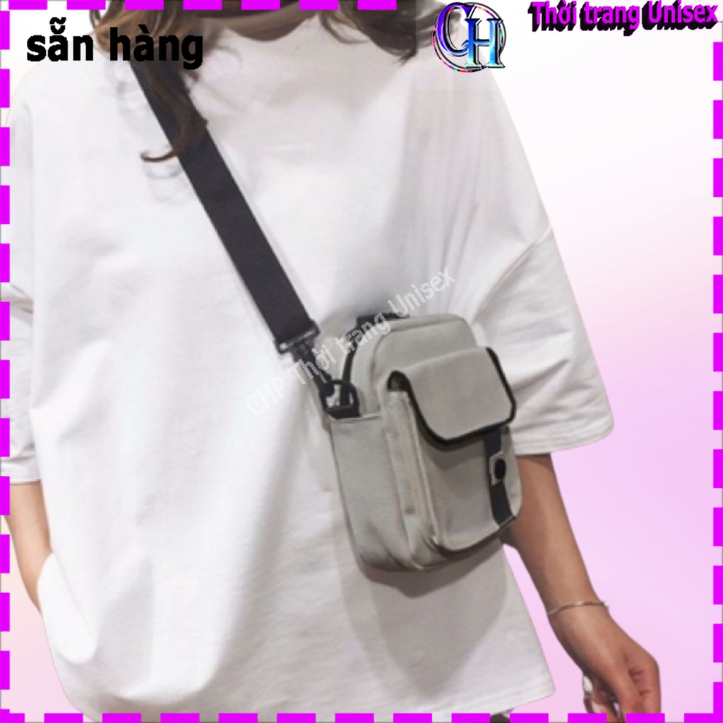 🌼🌼Túi Đeo Chéo Mini Unisex Nam Nữ Basic Messenger Mini Bag Nhỏ Gọn Tiện Dụng Đeo Vai Đi Chơi SL