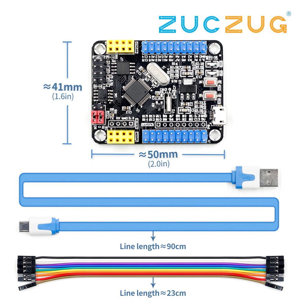 STM32F103C8T6 ARM Mini system Development Board STM32 Development Core Board DC 5V WIFI ESP8266/NRF24L01/WS1053 W5500 interface