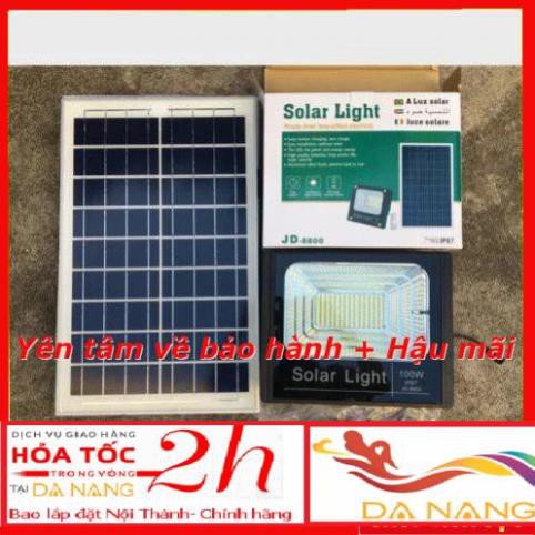 --sale000 **TRỢ GIÁ 2021** Đèn LED Pha chiếu sáng sạc năng lượng mặt trời 100W JD-8800