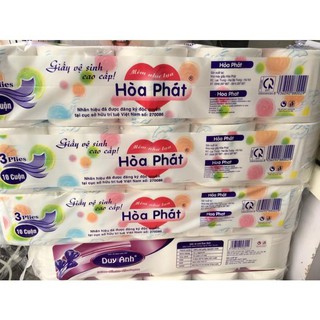 Giấy vệ sinh Hòa Phát Không lõi và Có lõi 10 cuộn/ 1 dây
