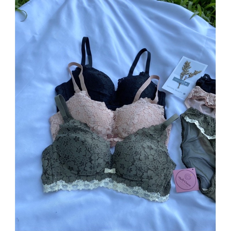 Áo lót fussy flower -có kèm quần - RUBYCHARM-BG-693577-2880 | BigBuy360 - bigbuy360.vn